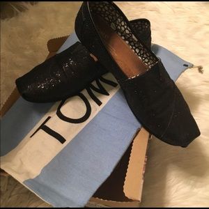 Toms black sparkle